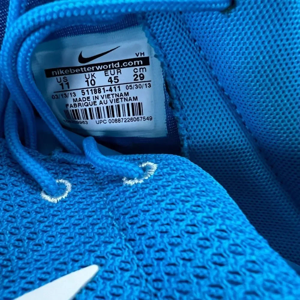 EUC Authentic Nike Rosherun Blue Hero/Sail 511881 411 US 11